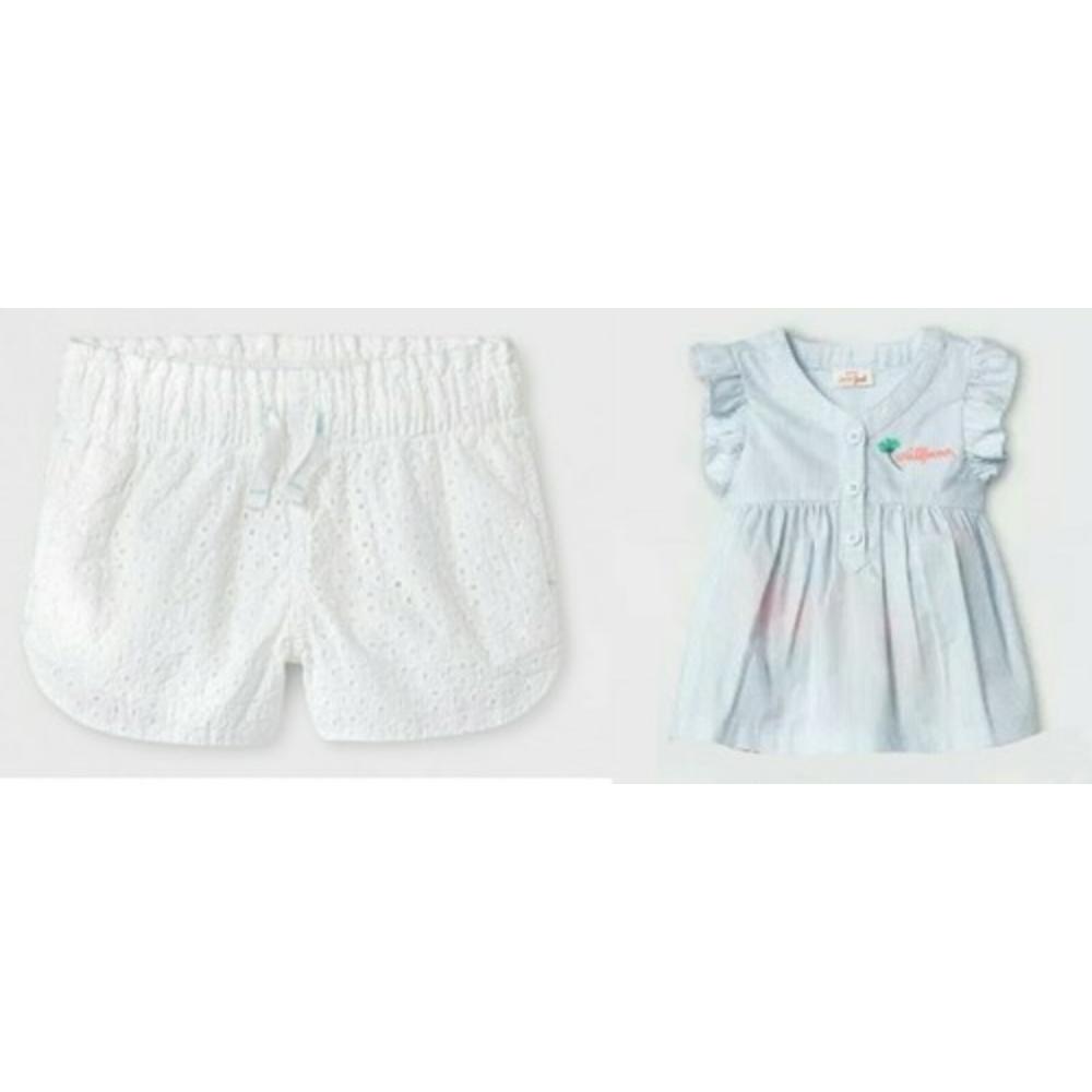 Cat Jack Toddler Girls Fashion Shorts Short Sleeve Shirt Size 12 M 5002