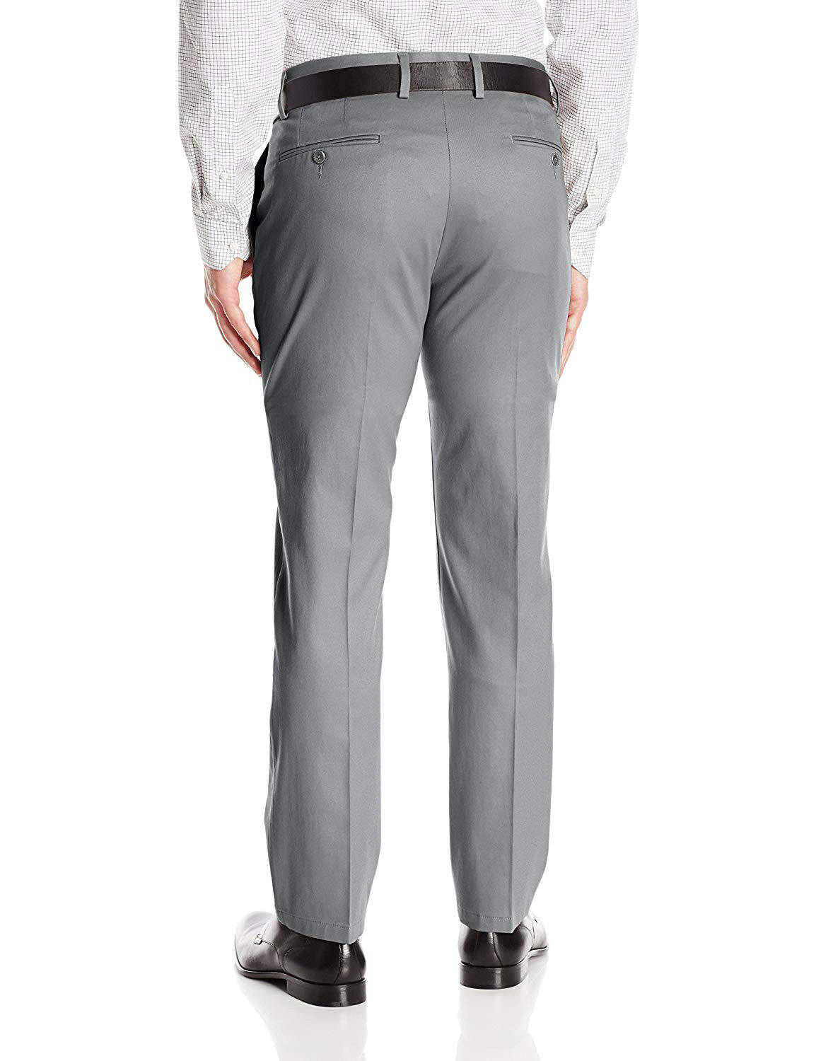 vkwear Men's Formal Slim Fit Slacks Trousers Flat Front Business Dress ...