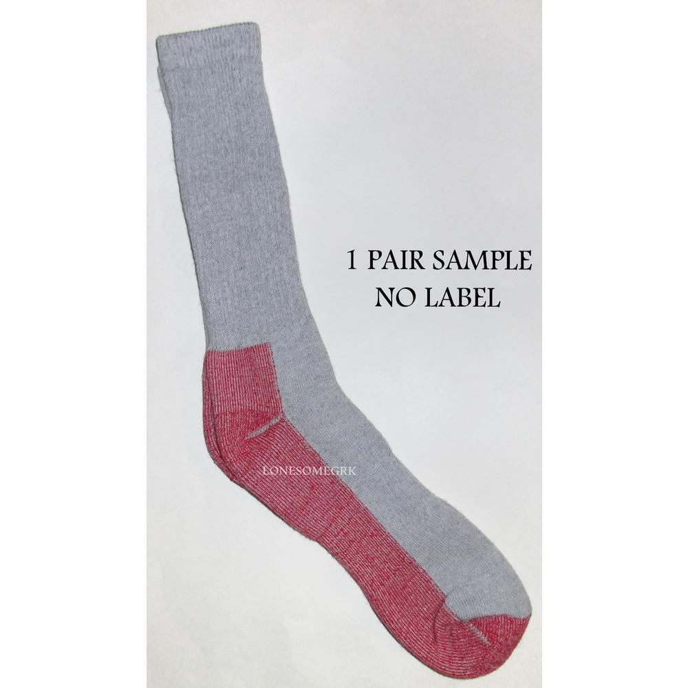 Outback Mens 71 Soft Merino Wool Mid Calf Cushioned Gray Thermal Socks Lot