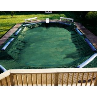 Hayward Swimline X 40 Feet Rectangle Ripstopper Winter Swimming Pool Cover Rig40r