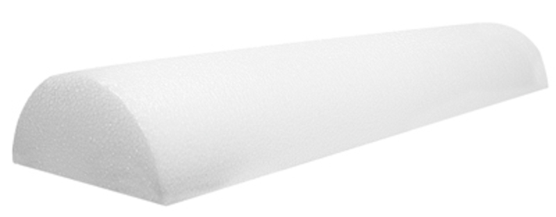 Cando Cando Foam Roller Jumbo White Pe Foam 8 X 36 Half Round 30 2270 New
