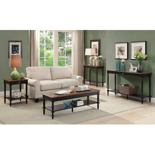 Convenience Concepts French Country Bookshelf Ladder R3 0177 Dark