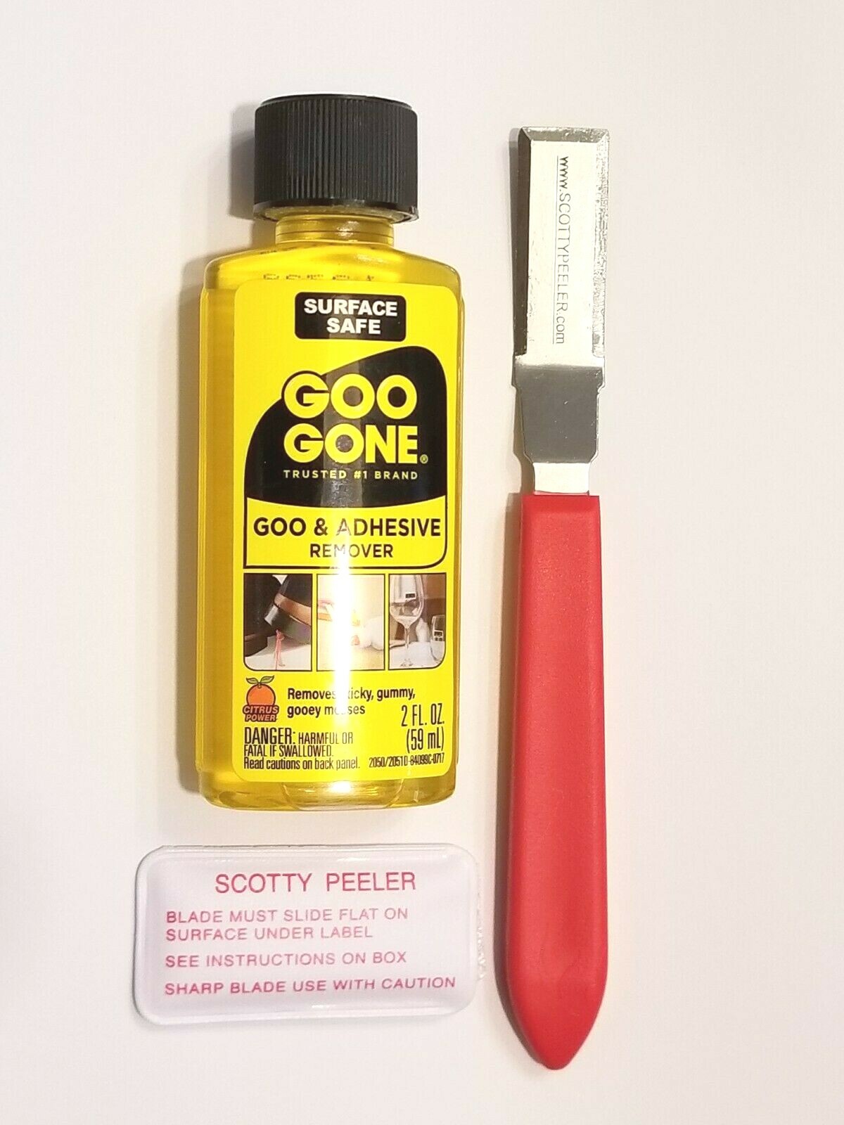 Scotty Peeler Metal SP2 Adhesive Label & Sticker Remover and 2 oz Goo