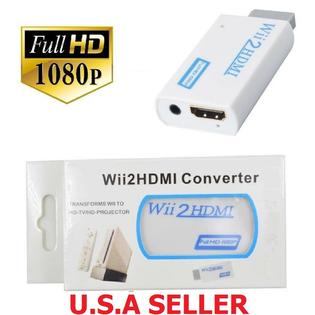 Tekdeals New Wii To Hdmi Wii 2 Hdmi Full Hd Portable Converter Adapter 3 5mm Audio Out
