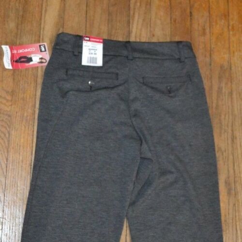 Lee Lee Straight Leg Comfort Fit Pants Comfort Stretch Waistband
