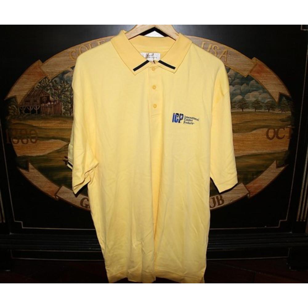 Cutter Buck Mens Xl Yellow Golf Polo Shirt Cutter Buck Icp