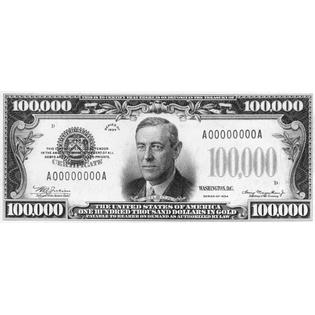 Collection Granger Currency 100 000 Dollar Bill Nthe Front Of A U S One Hundred Thousand Dollar Note Poster Print By Granger Collection Item