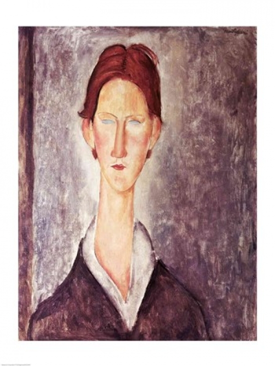 Posterazzi Portrait of a Student Poster Print by Amedeo Modigliani (24 x 36)
