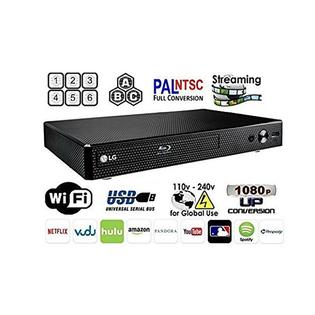 N A Lg Bp350 Rf Hdmicablepackage Portable Smart Region Free Blu Ray Player Dvd Usb Wifi Lg 1080p Hd Media Stream
