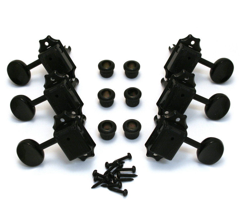 Wilkinson 3x3 Black Vintage Tuners For Gibson Epiphone Les Paul Sg Wj 45 3b