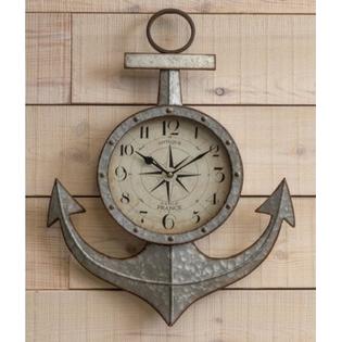 The Home And More Anchor Decor Large Outdoor Clock The Home And More Anchor Decor Large Outdoor Clock