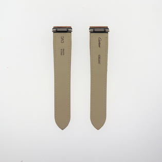 New Authentic Oem Cartier Roadster 20mm X 18mm Brown Leather Watch Band Strap