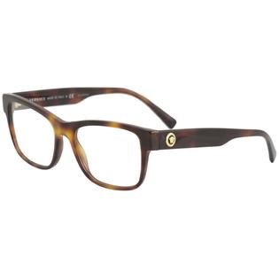 versace eyeglasses gold frame havana optical ve 53mm