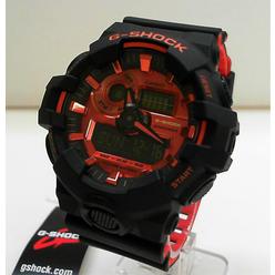 New Casio G Shock Orange And Matte Black Ana Digi World Time Watch Ga 700br 1a