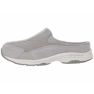 Easy Spirit Women's Travel Time Slip On Mules - Leather Gray Slip On Shoes