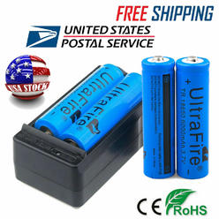 Ultrafire 18650 3000mah 3 7v Rechargeable Li Ion Battery Pair Charger Combo