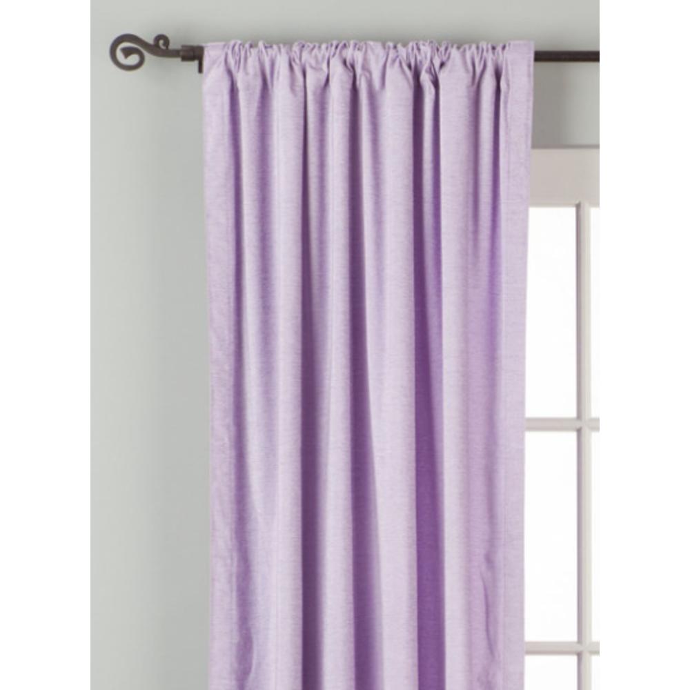 Indian Selections Lavender Rod Pocket  Velvet Curtain / Drape / Panel  - Piece