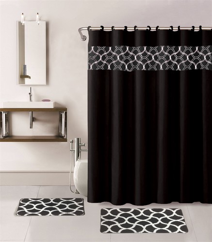 Bathroom Set With Shower Curtain