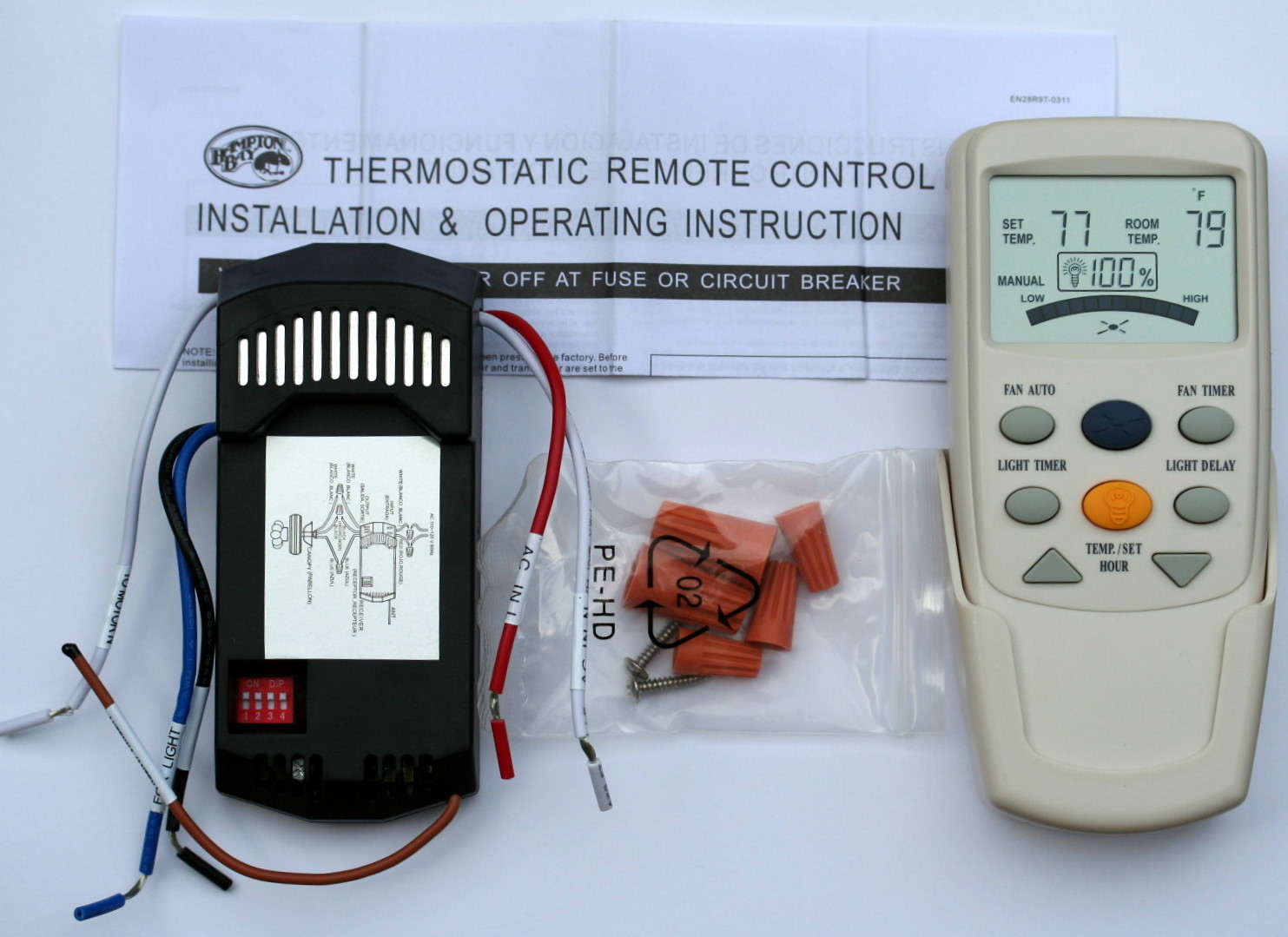 Hampton Bay Hampton Bay Ceiling Fan Lcd Thermostatic Remote