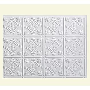 Kitchen Backsplash White Decorative Vinyl Panel Wall Tiles Bathroom Bath Plastic