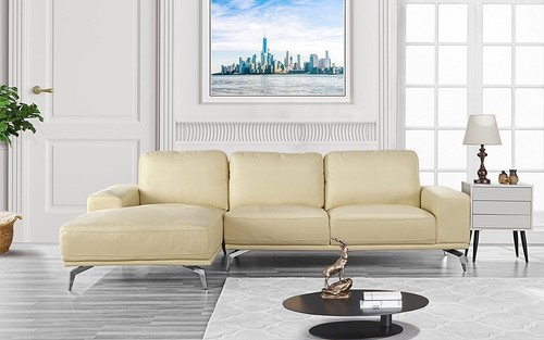 Divano Roma Furniture Sectional Couches Sears Divano Roma Furniture Modern Real Leather Sectional Sofa L Shape W Left Chaise