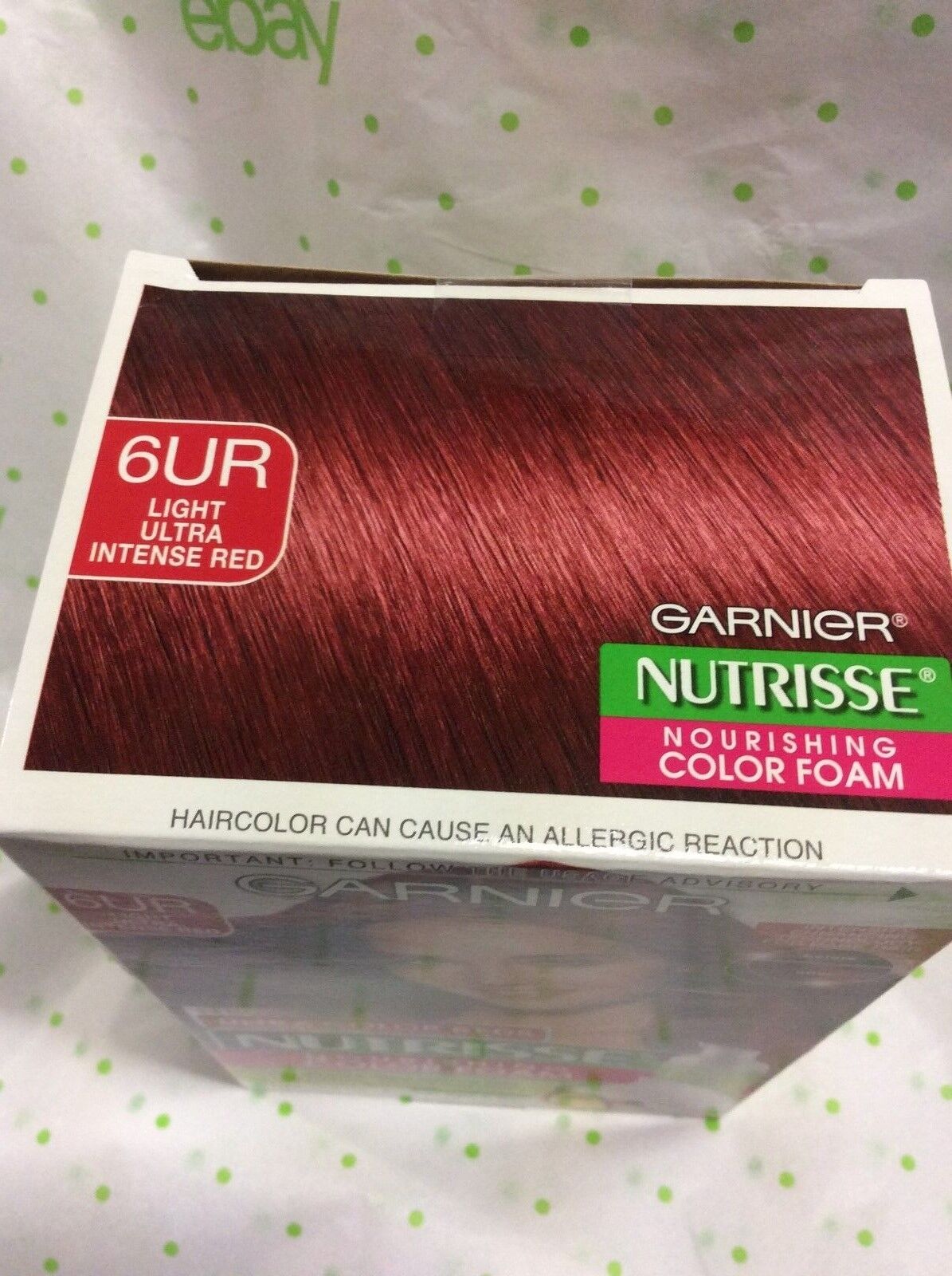 Garnier Nutrisse Nourishing Color Foam #6Ur Light Ultra Intense Red Hair  Color