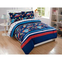 Navy Blue And Orange Comforter