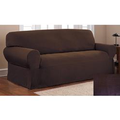 Heavy Duty Fabric Quilted Solid Chocolate Brown Couch Sofa Cover Chocolate Brown Couch Sofa Cover