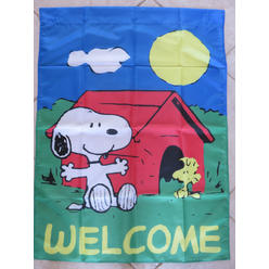 Peanuts Snoopy Peanut Welcome Garden Flag 12inch