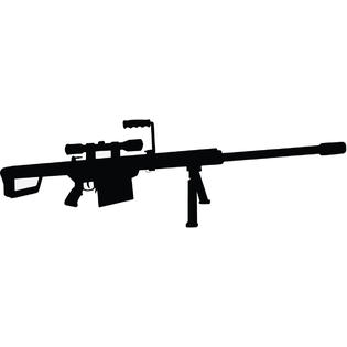 Decals Stickers And Vinyl Barrett 50 Caliber Gun Rifle Decal Window Wall Sticker Set Of 2
