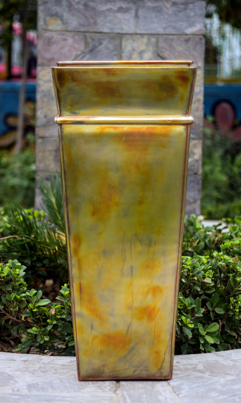 Outdoor Tall Copper Planters Outdoor Tall Copper Planters