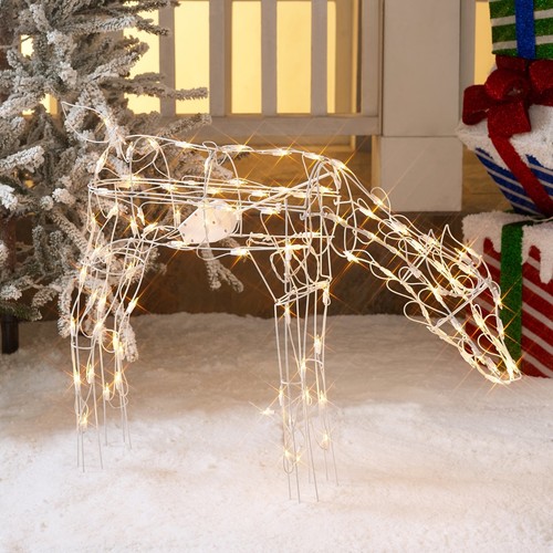 HomeBusy HomeBusy Christmas Lawn Ornament Lights Indoor or Outdoor 40-Inch Animated Light-Up