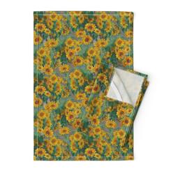 Essential Home Sunflower Kitchen Towel