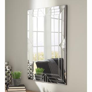 Coaster Transitional Style Home Office Mirror Hall Way Mirrored Geometric Frame Design