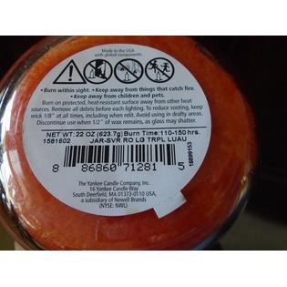 Yankee Candle Tropical Luau 22 oz NEW Lot of 2 White Label