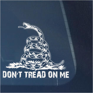 Vinyl Designs Llc Don T Tread On Me Clear Vinyl Decal Sticker For Car Or Truck Window Gadsden Flag