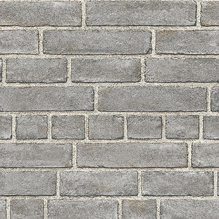 Brewster Retro Stone Grey Brick Wallpaper Roll Wall Background