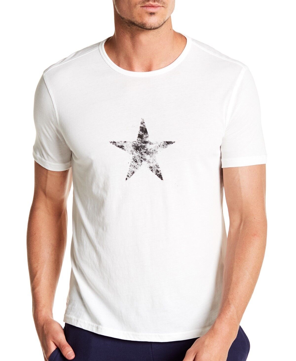 yazı Eğitim vermek olgun John Varvatos Star USA Men's Short Sleeve Faded Star Graphic Crew Tee Shirt Salt yazı Eğitim vermek olgun John Varvatos Star USA Men's Short Sleeve Faded Star Graphic Crew Tee Shirt Salt