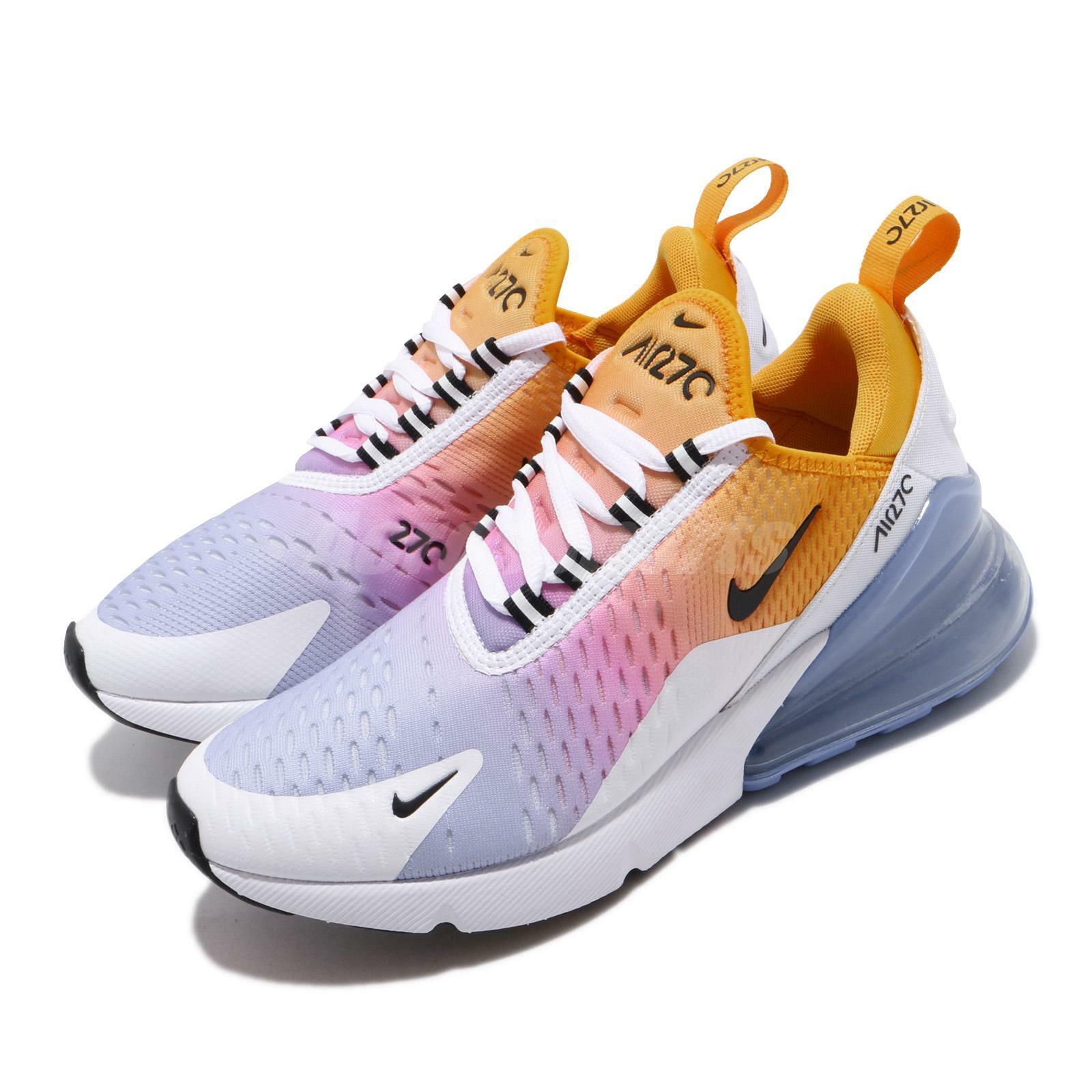 Nike Wmns Air Max 270 Gold Blue Pink Gradient Womens Running Shoes Ah6789 702