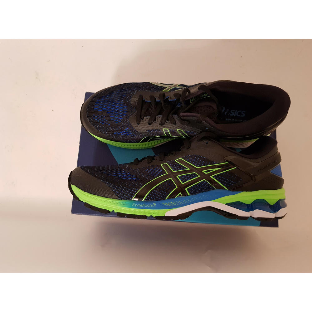 ASICS Gel-Kayano 26 Running Shoes, Men Sizes , Black/Electric Blue NEW! ASICS Gel-Kayano 26 Running Shoes, Men Sizes , Black/Electric Blue NEW!