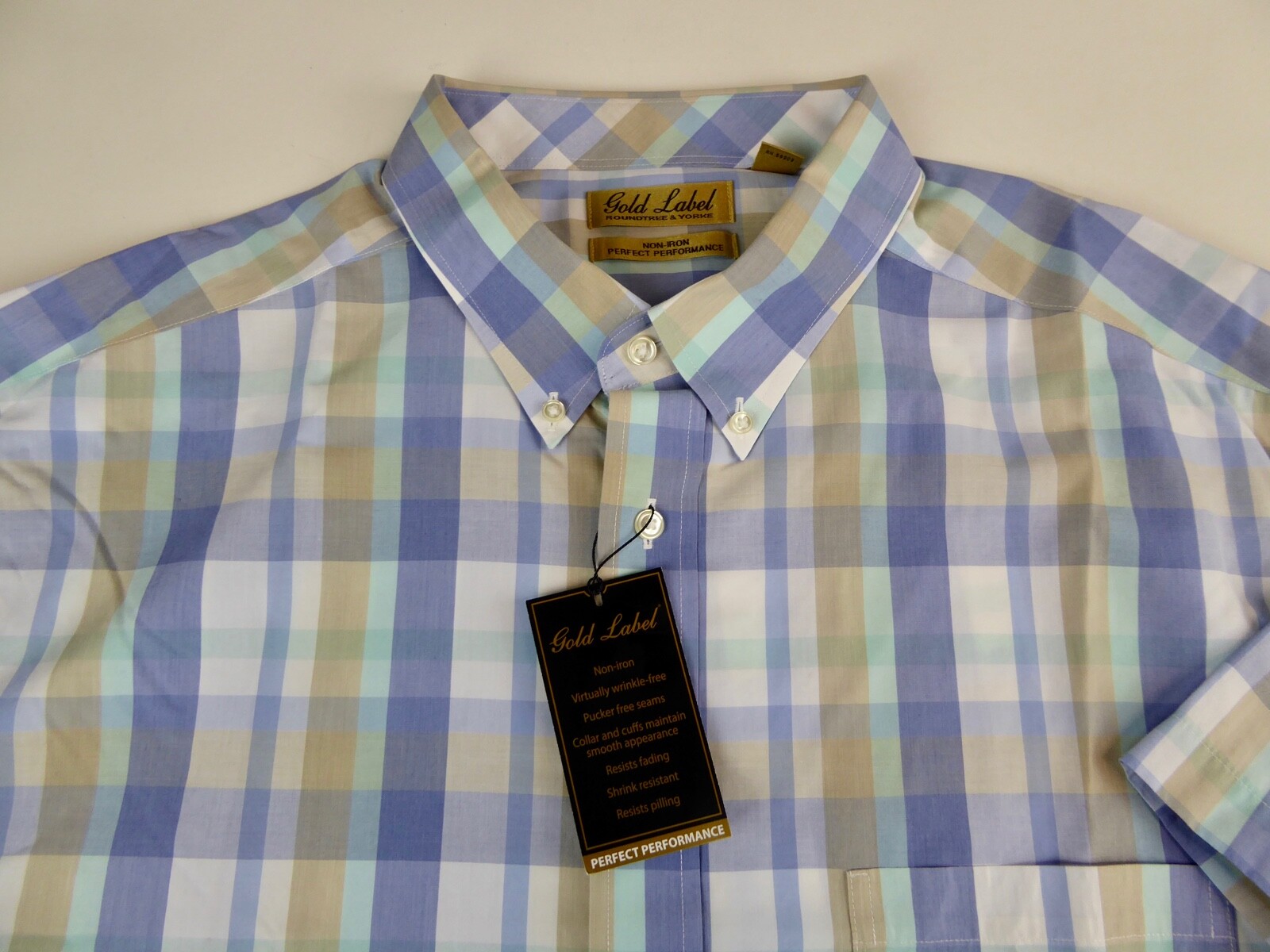 Roundtree & Yorke Gold Label Non Iron Perfect Performance SS ...