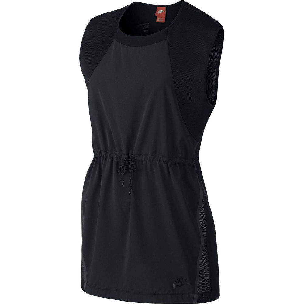 Nike Women's Nike Bonded T-Shirt Sleeveless Athletic Fashion Casual Black 726017 010