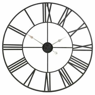 Oversized Wall Clock 30 Inch Large Metal Indoor Home Decor Art