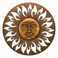 Large Metal Sun Face Sunburst Plaque Wall Decor Metal Sun Face Sunburst Plaque Wall Decor