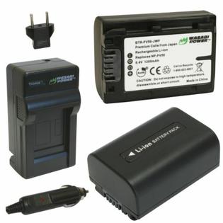 Kit Btr Fv50 Lch Fp50 01 Wasabi Power Fv50k Battery And Charger Kit For Sony Np Fv50 Np Fv40 And Np Fv30