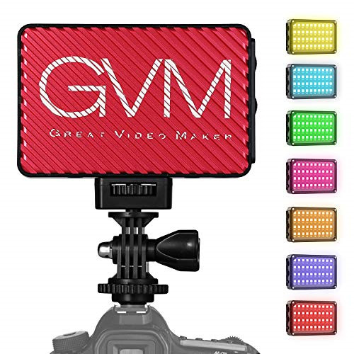 Gvm Great Video Maker Yun Rgb 7s Led Camera Light Gvm Dimmable Ultra Led Light On Panel Digital Camera Slr Camera