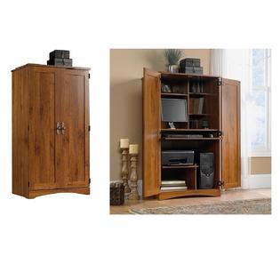 Sr Furniture Rustic Computer Armoire Cabinet Hideaway Desk