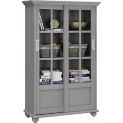 Winsome Alps Tall Cabinet With Glass Door And Drawer