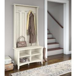 French Country Hall Tree Storage Bench