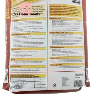 217047 Vigoro Organic Vermiculite Soil Amendment Bag Garden Plant
